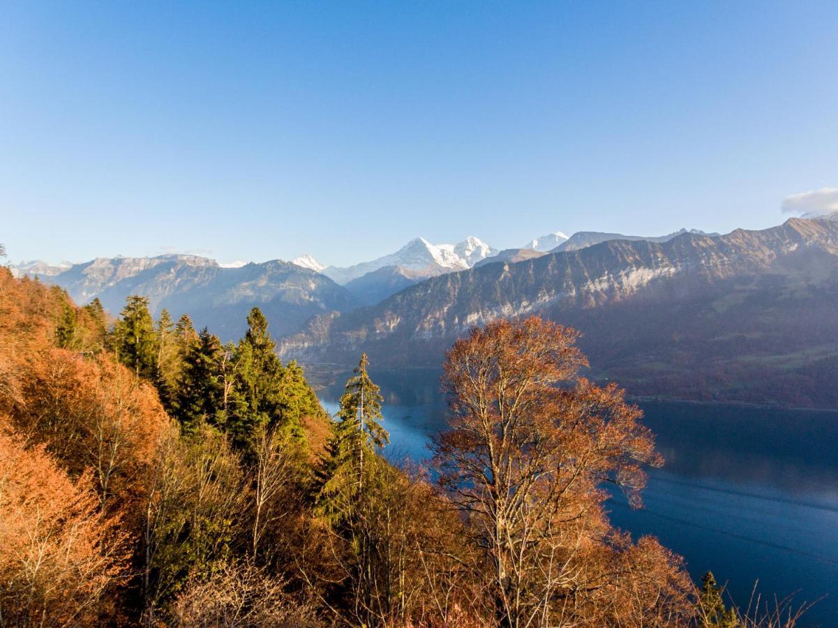 Apartment Alpenrose 2.5 Mit Mitbenutzung Spa & Wellness - Griwa Rent Ag Beatenberg Bagian luar foto