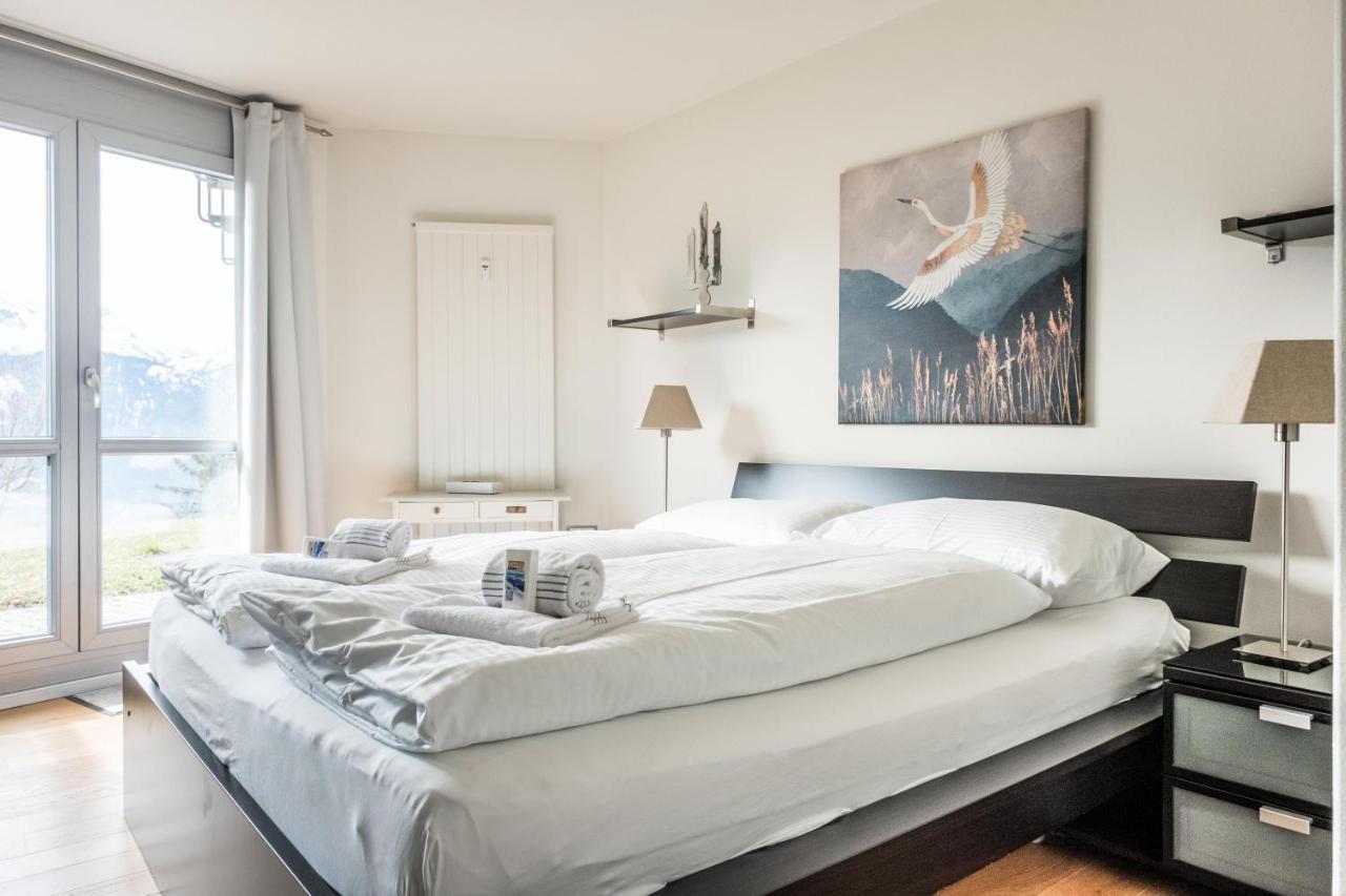 Apartment Alpenrose 2.5 Mit Mitbenutzung Spa & Wellness - Griwa Rent Ag Beatenberg Bagian luar foto