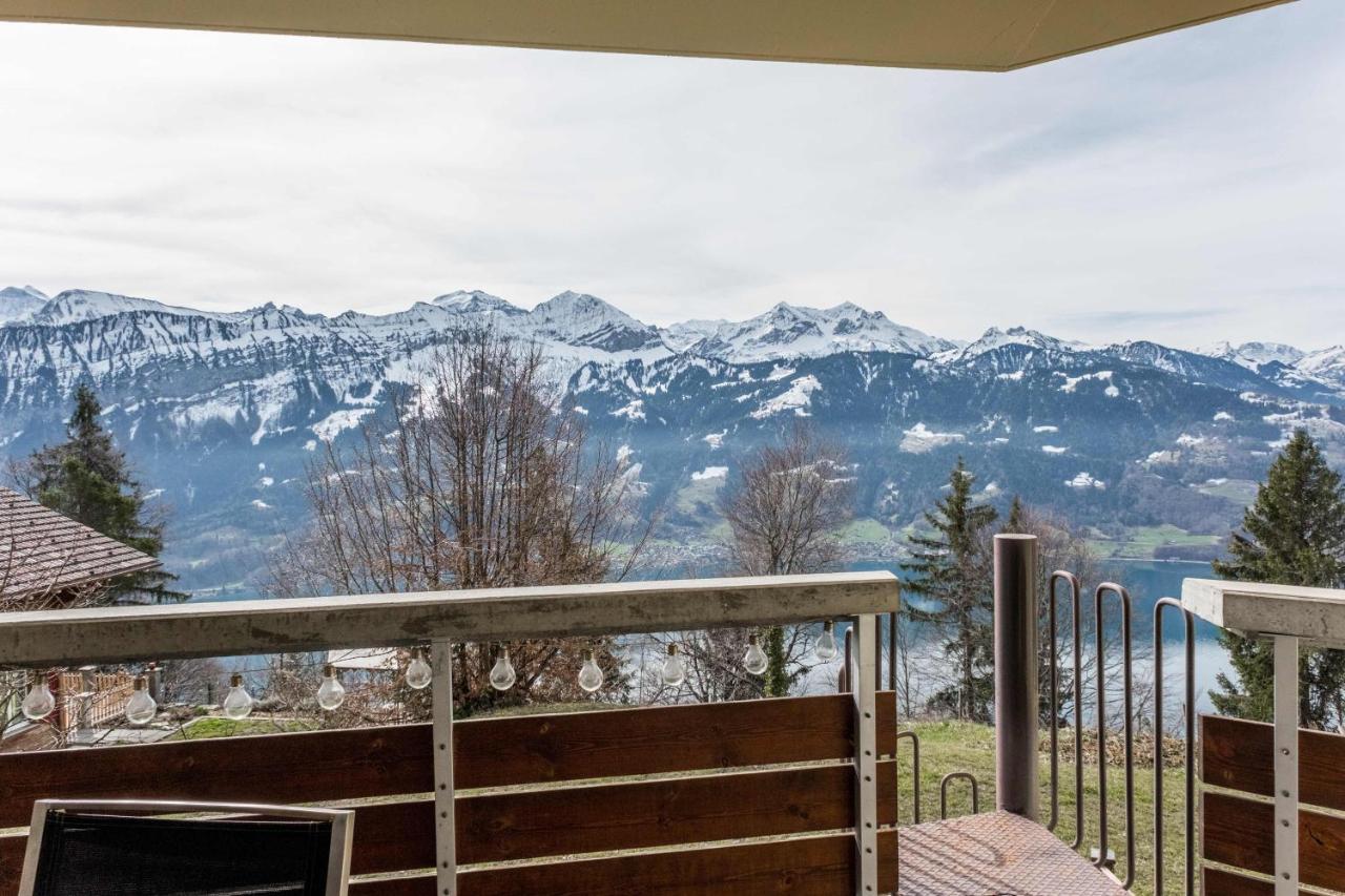 Apartment Alpenrose 2.5 Mit Mitbenutzung Spa & Wellness - Griwa Rent Ag Beatenberg Bagian luar foto