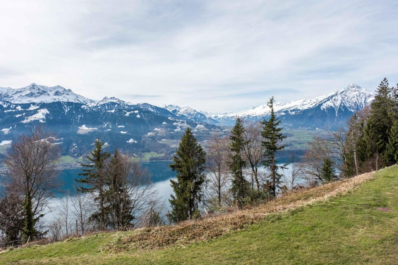 Apartment Alpenrose 2.5 Mit Mitbenutzung Spa & Wellness - Griwa Rent Ag Beatenberg Bagian luar foto
