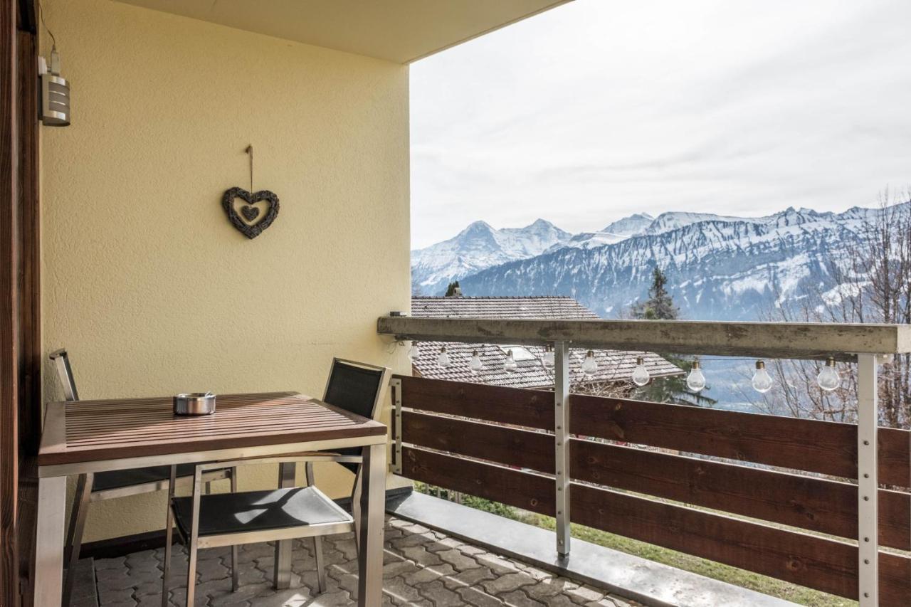 Apartment Alpenrose 2.5 Mit Mitbenutzung Spa & Wellness - Griwa Rent Ag Beatenberg Bagian luar foto
